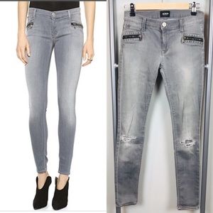 Hudson gray spark super skinny jeans Sz 25